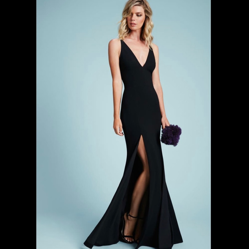 Black Crepe Gown